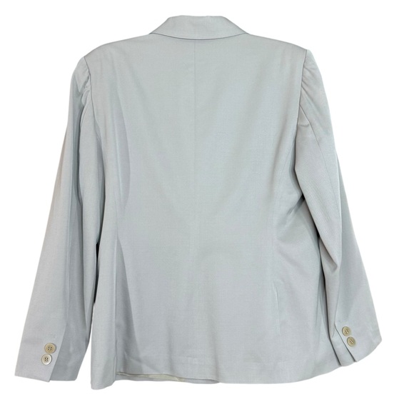 Classiques Entier Tan 100% Wool Tailored Blazer Petite Size L - Picture 7 of 12